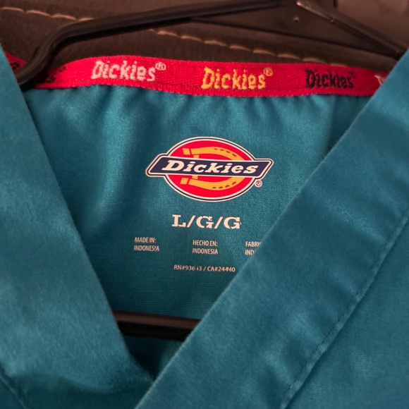Teal Large Dickies Top And Pant Scrub Set - Picture 2 of 4